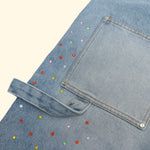 rhinestone carpenter denim shorts